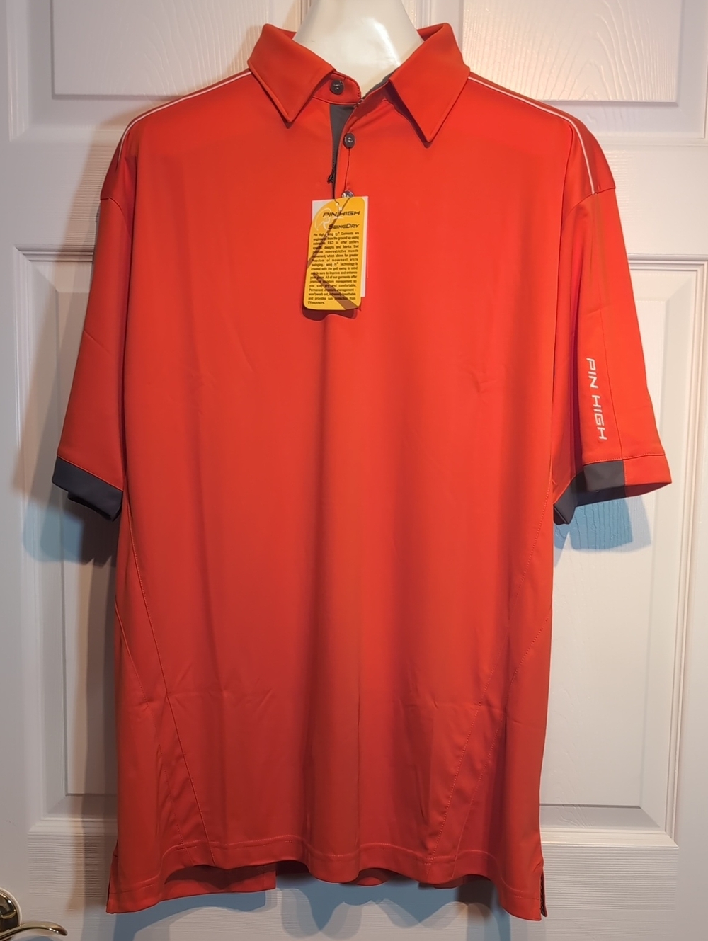 Men's Pin High Golf Performance Polo New With Tags